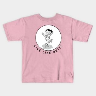 Live Like Betty Boop Retro Design Kids T-Shirt